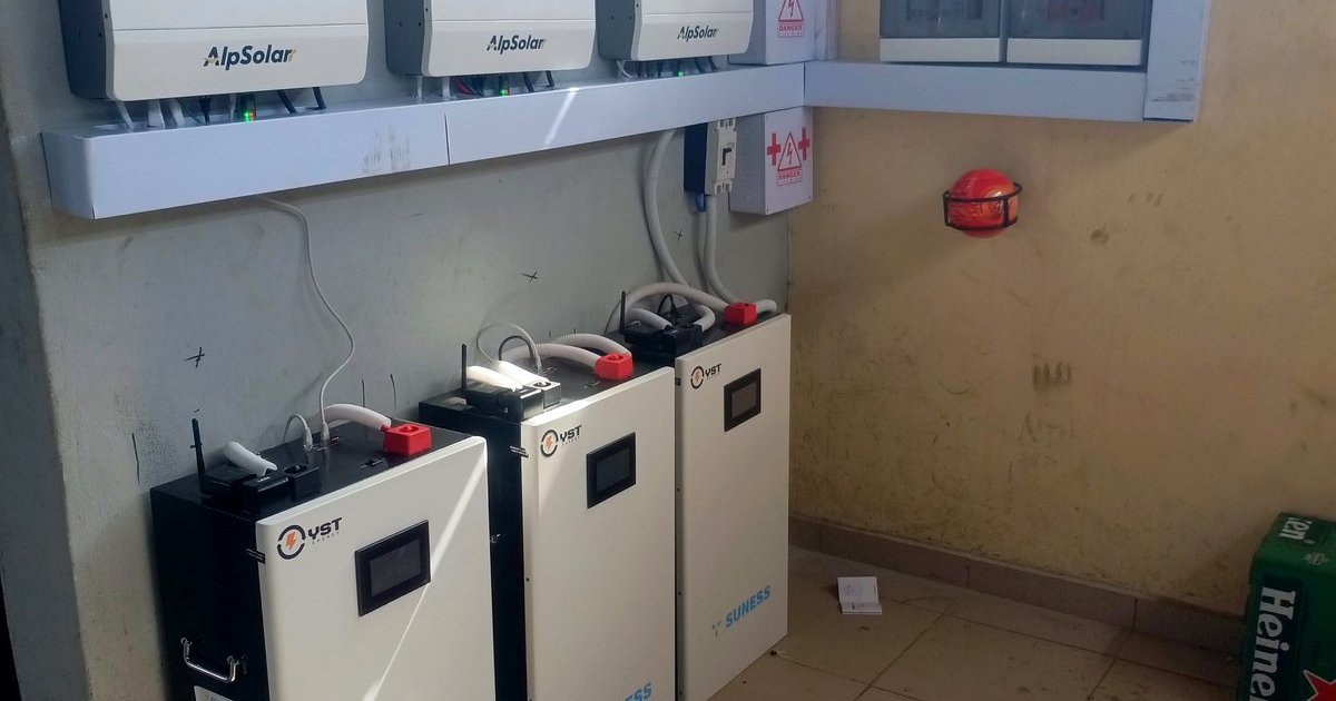 Professionally installed battery and inverter room by YST Energy